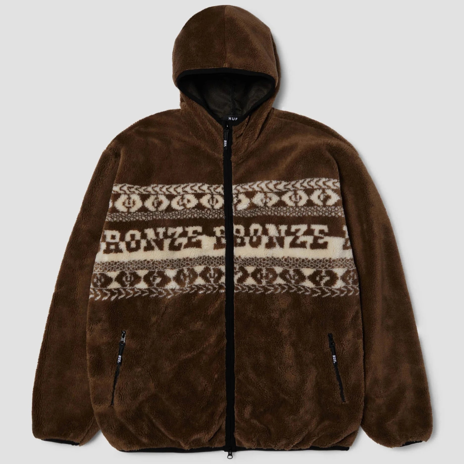 HUF x Bronze56K High Pile F/Z Fleece – caroule-skateshop HUF x Bronze56K High Pile F/Z Fleece – caroule-skateshop