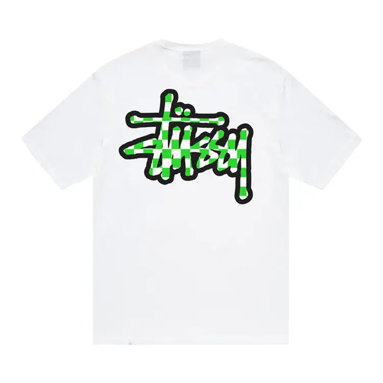 Stüssy Checker Stock Tee White