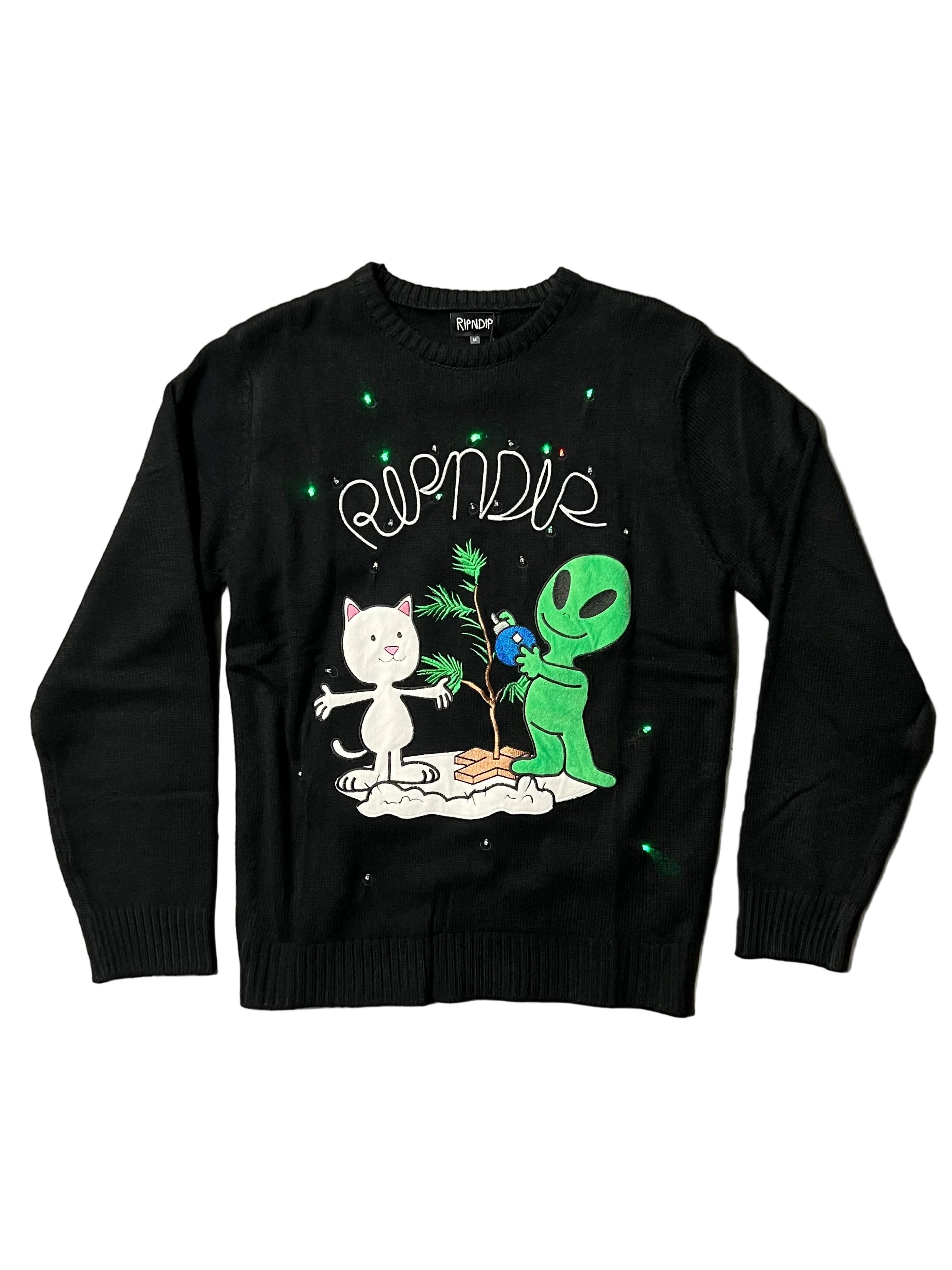 RIPNDIP – Pull graphique Alien & Nermal lumineux