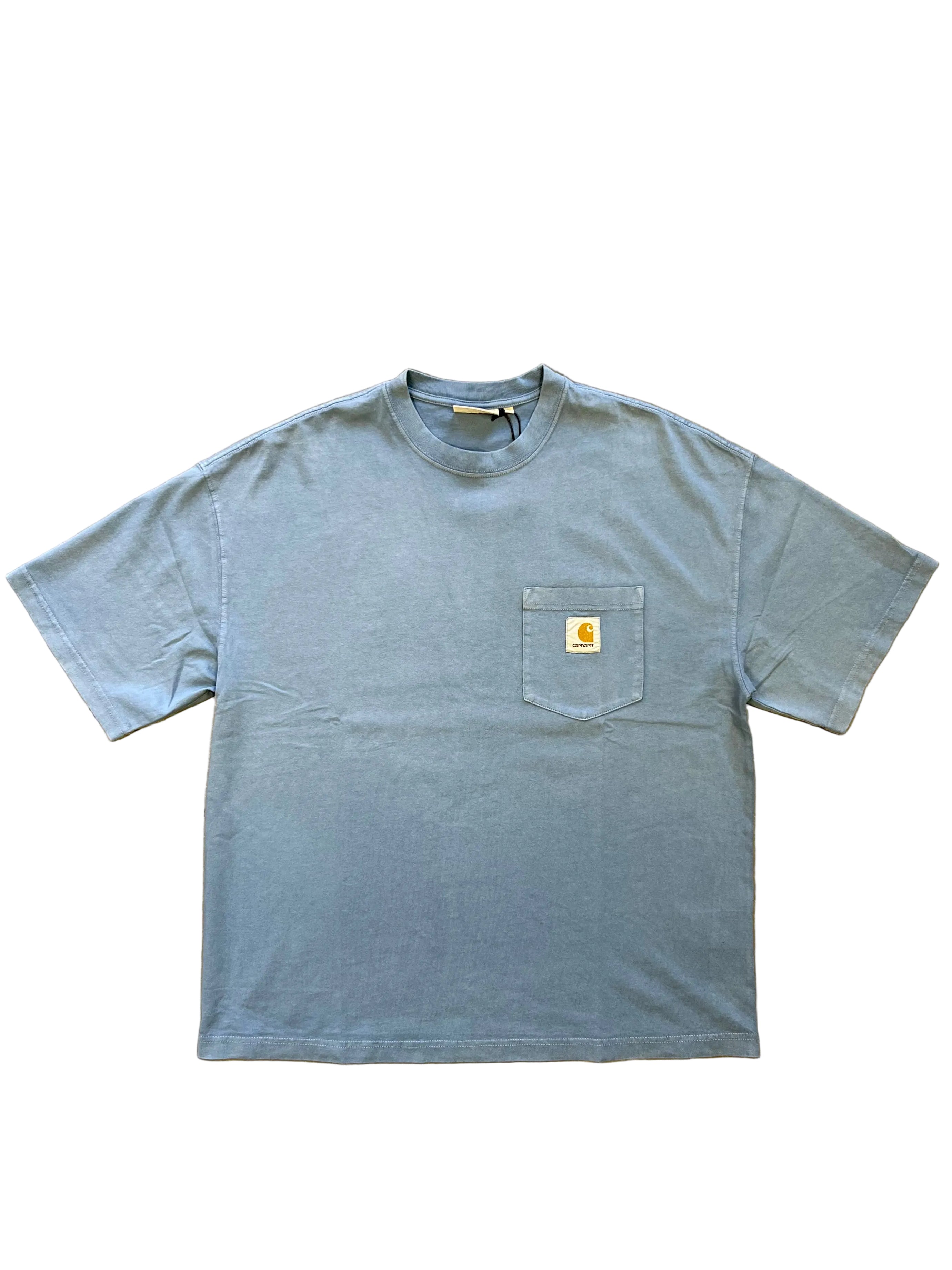 T-shirt Carhartt WIP Hudson Pocket Bleu