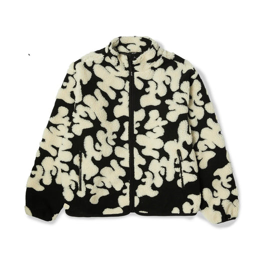 Fleece Huf black and white