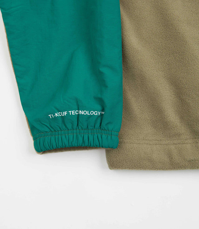 HUF SWEAT RANGE QUARTER ZIP POLAR FLEECE OLIVE