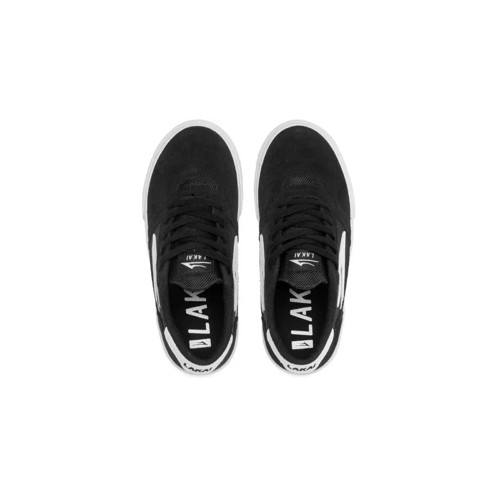 LAKAI - CAMBRIDGE KIDS BLACK/WHITE SUEDE