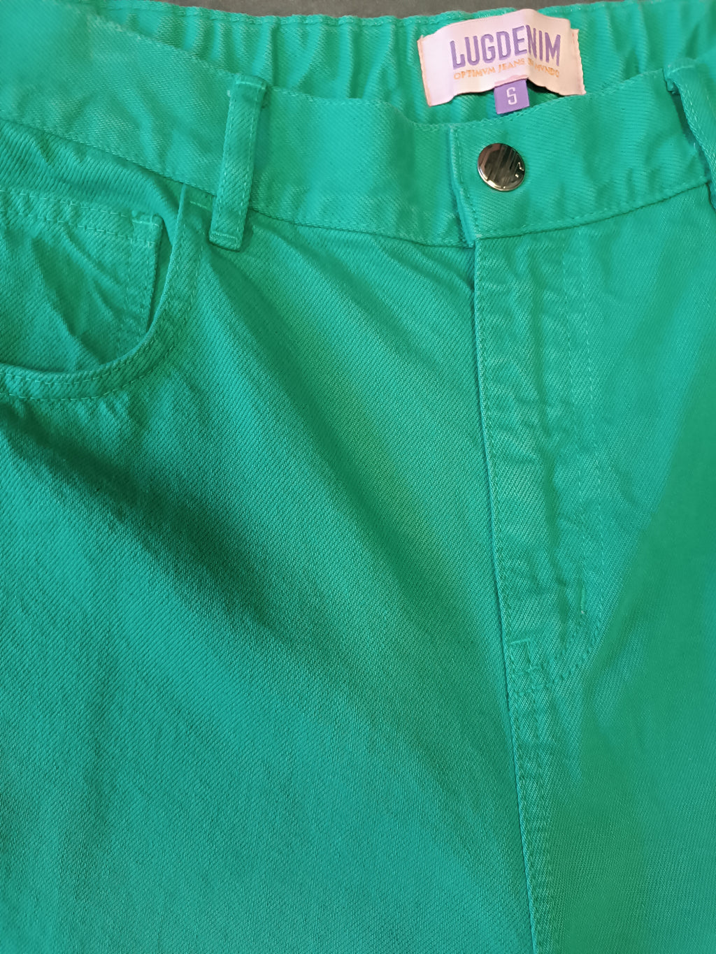 Lugdenim – Pantalon Baggy Vert Émeraude