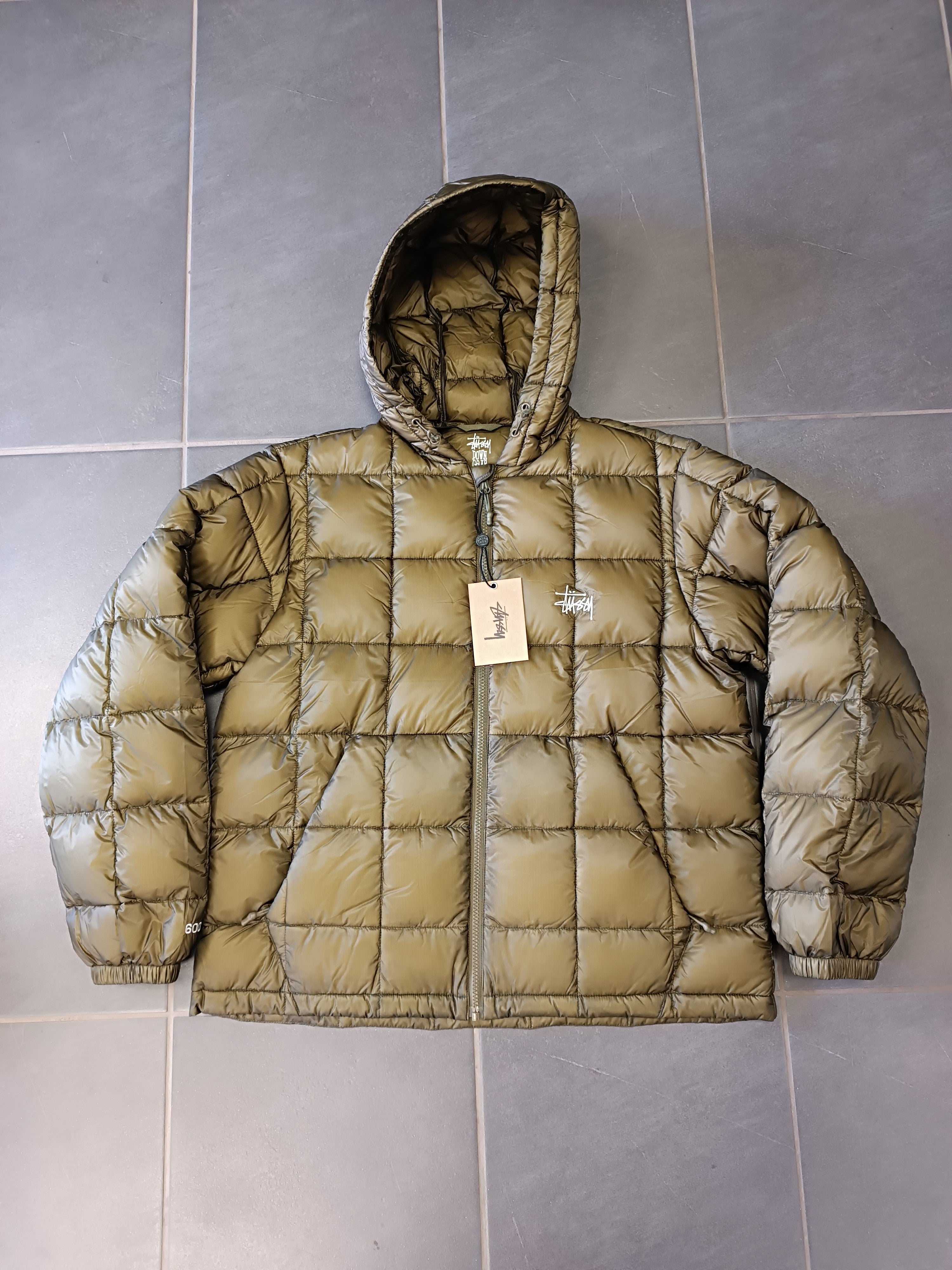Doudoune Stüssy Midweight Hooded Puffer Jacket – Vert