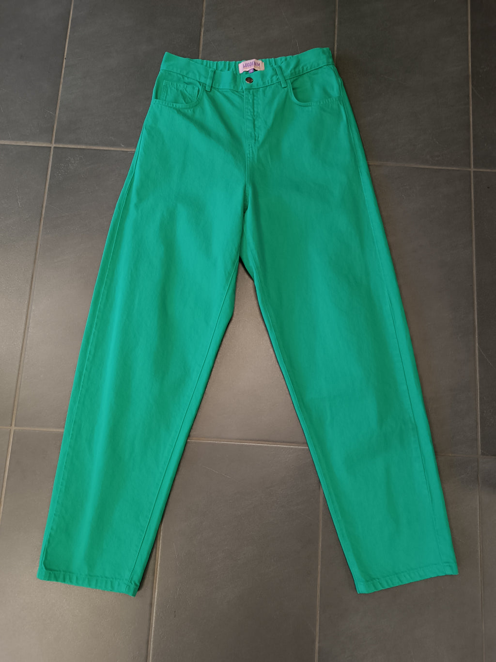 Lugdenim – Pantalon Baggy Vert Émeraude