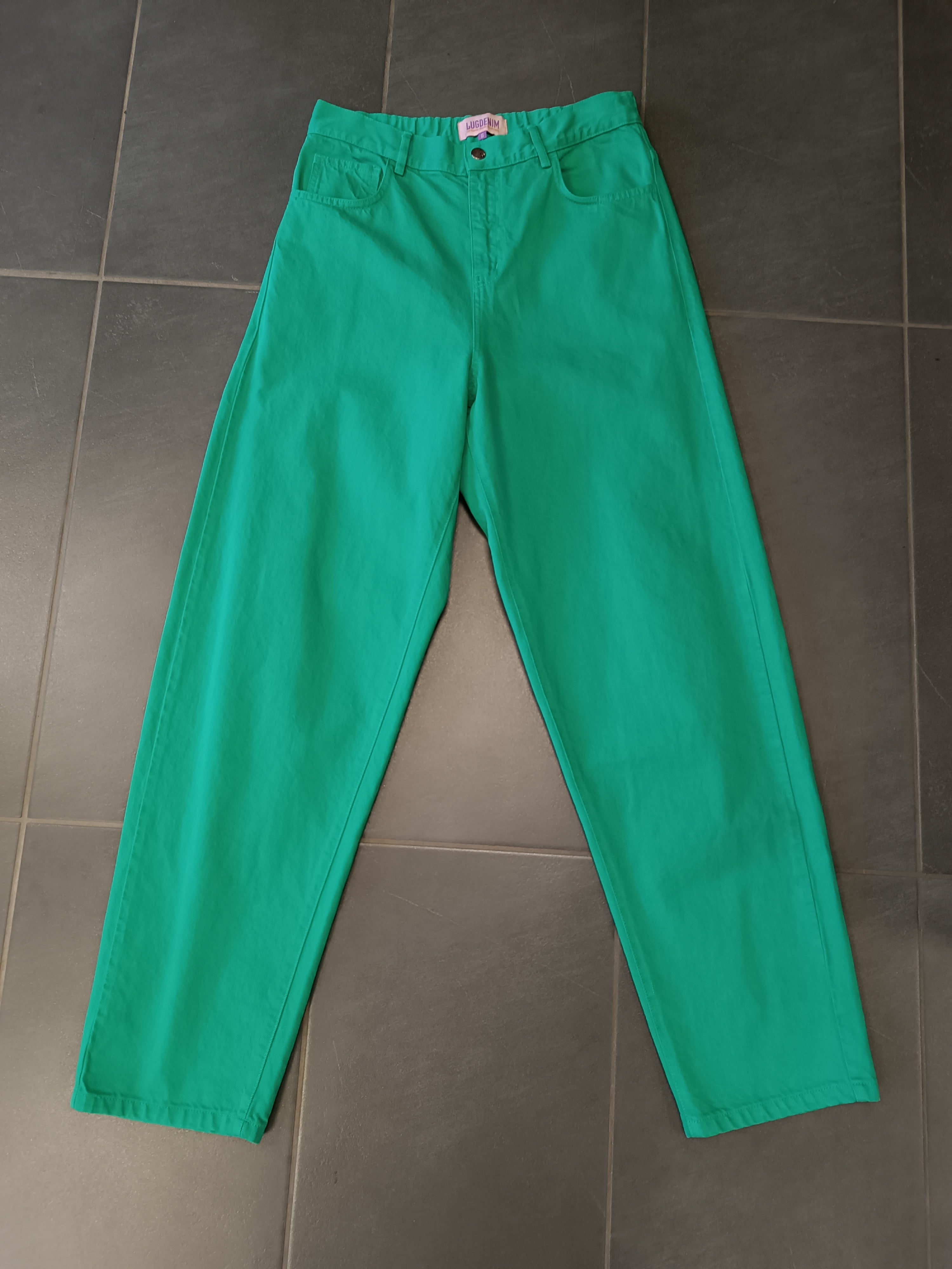 Lugdenim – Pantalon Baggy Vert Émeraude