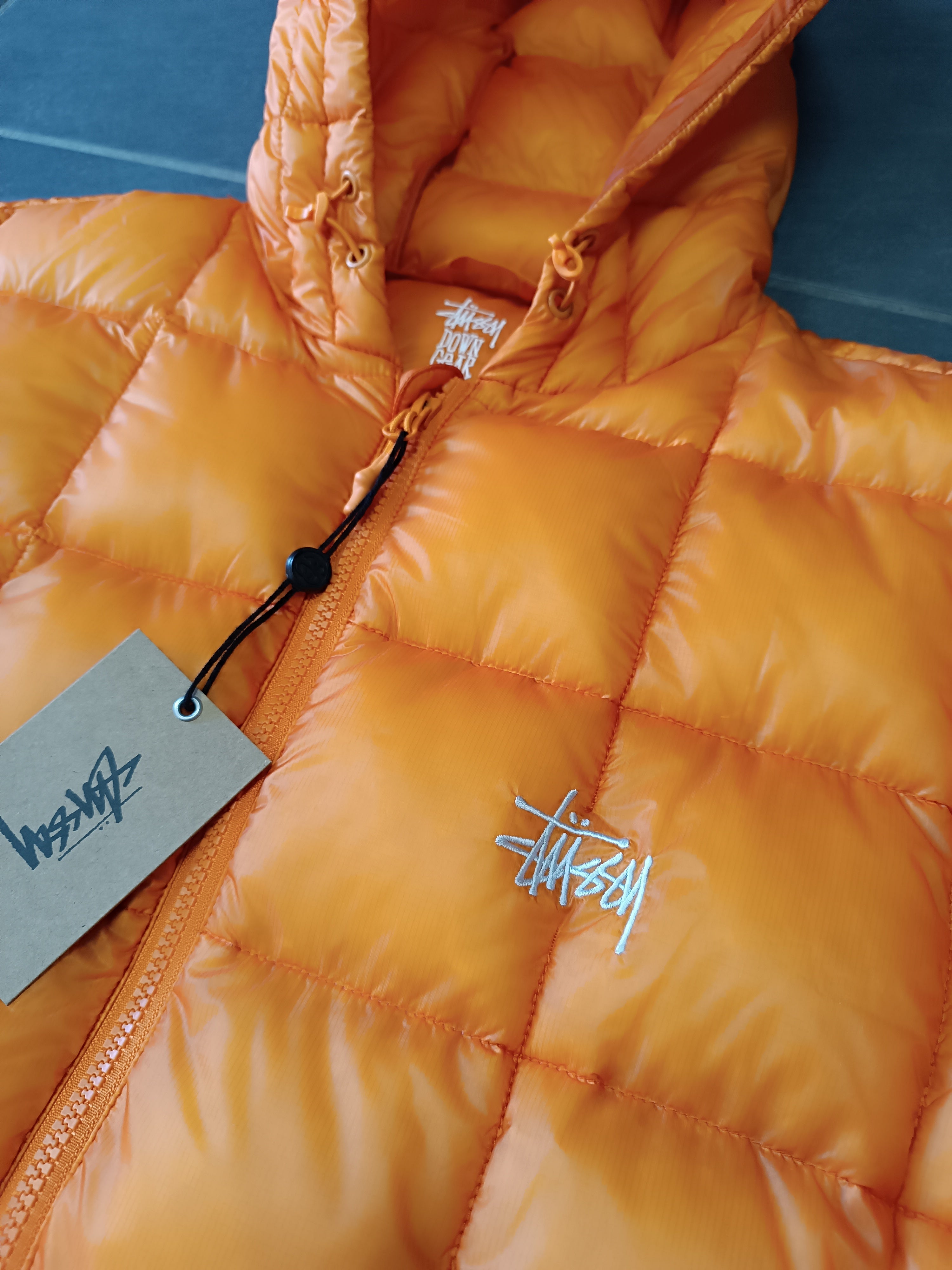 Doudoune Stüssy Midweight Hooded Puffer Jacket – Orange 🍊